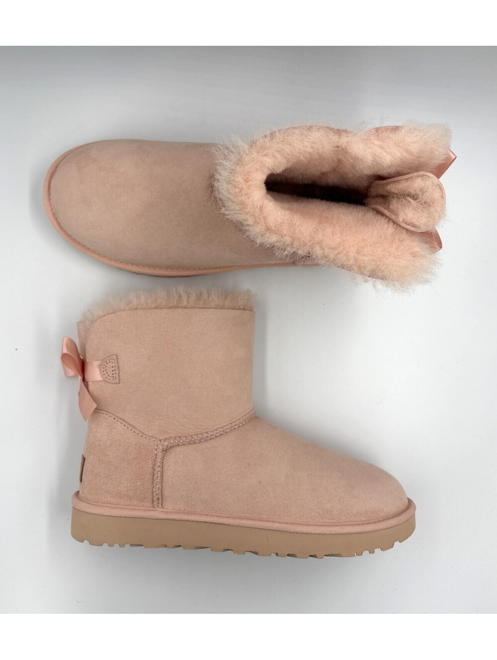 UGG Mini Bailey Bow II Boots Light Pink Size 12